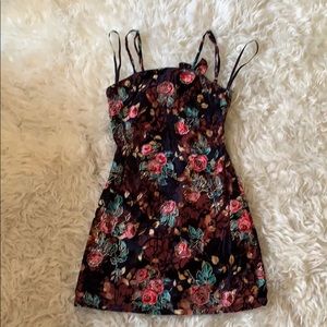 Flowery mini dress